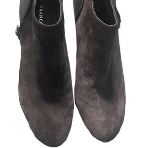 8.5 Franco Sarto heel booties in genuine leather & suede